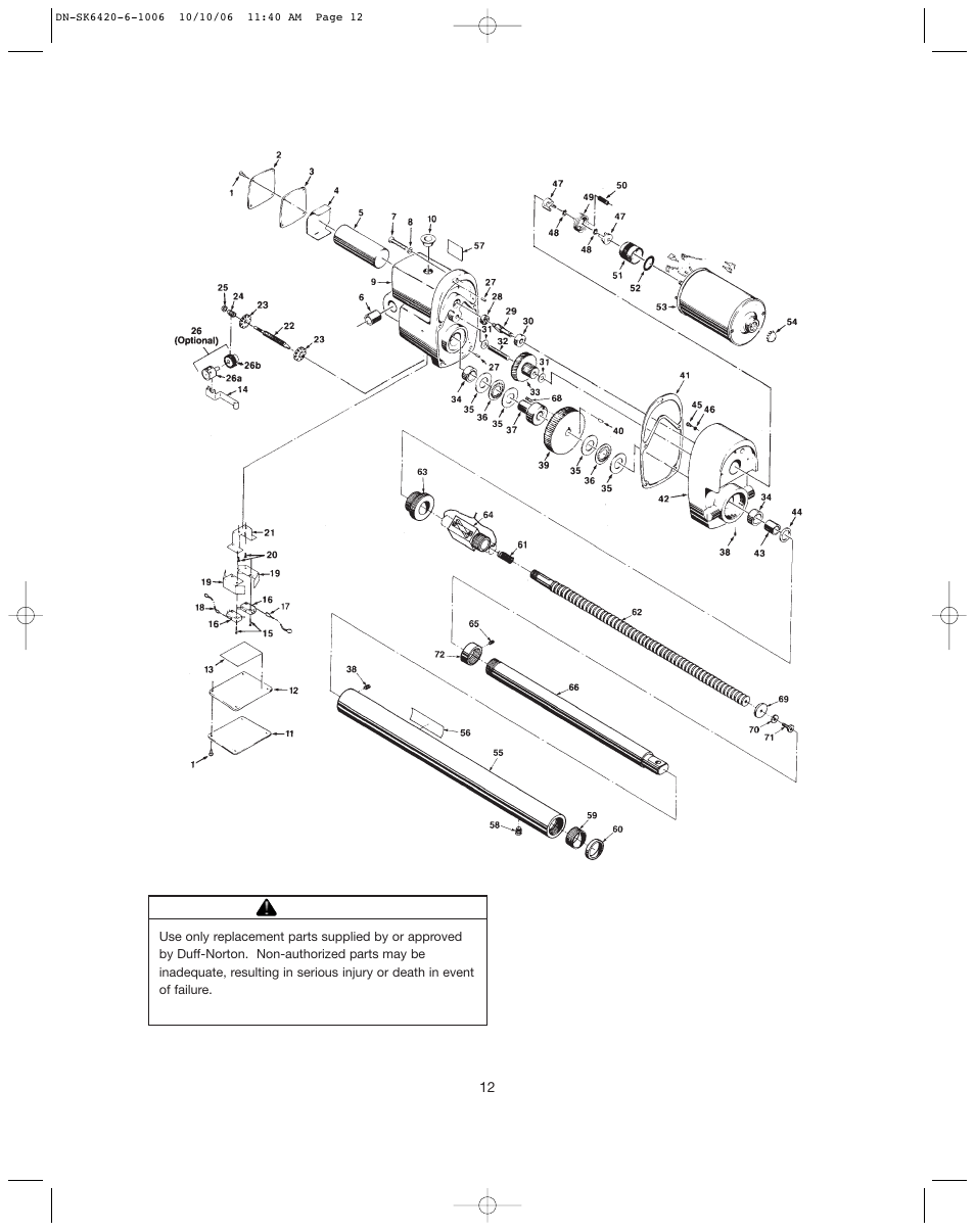 Duff-Norton SK6420-6 User Manual | Page 12 / 16