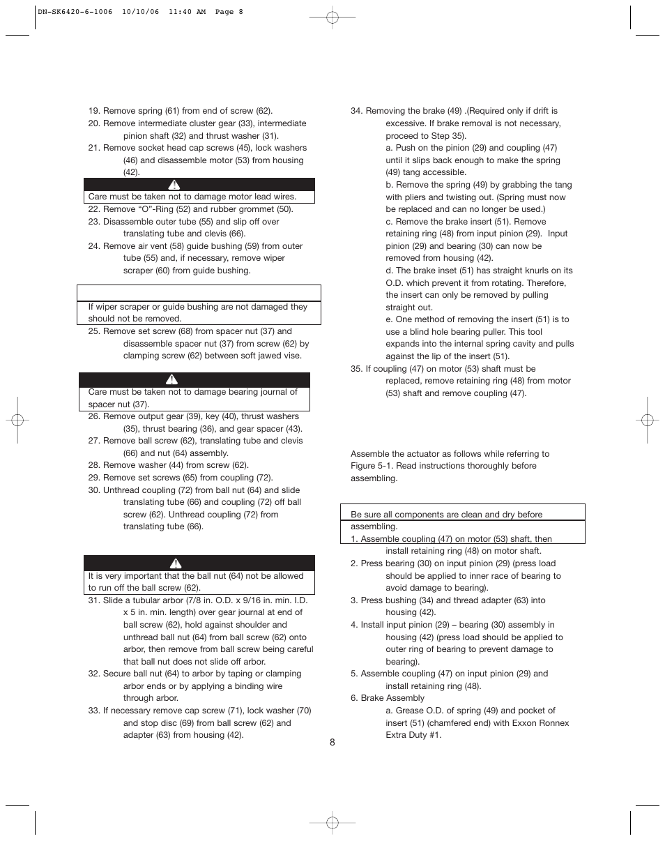 Duff-Norton SK6420-6 User Manual | Page 8 / 16