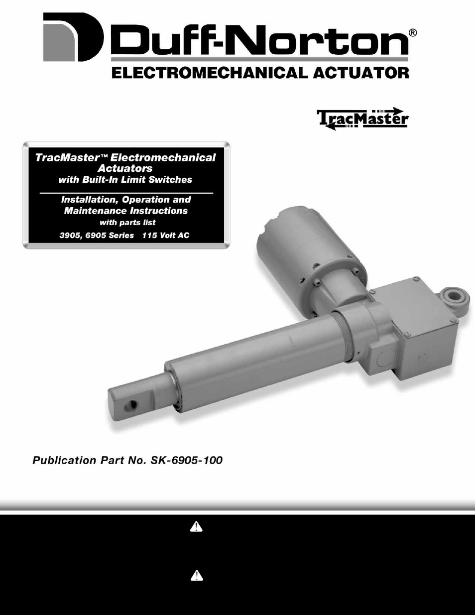 Duff-Norton SK6905-100-1 User Manual | 16 pages