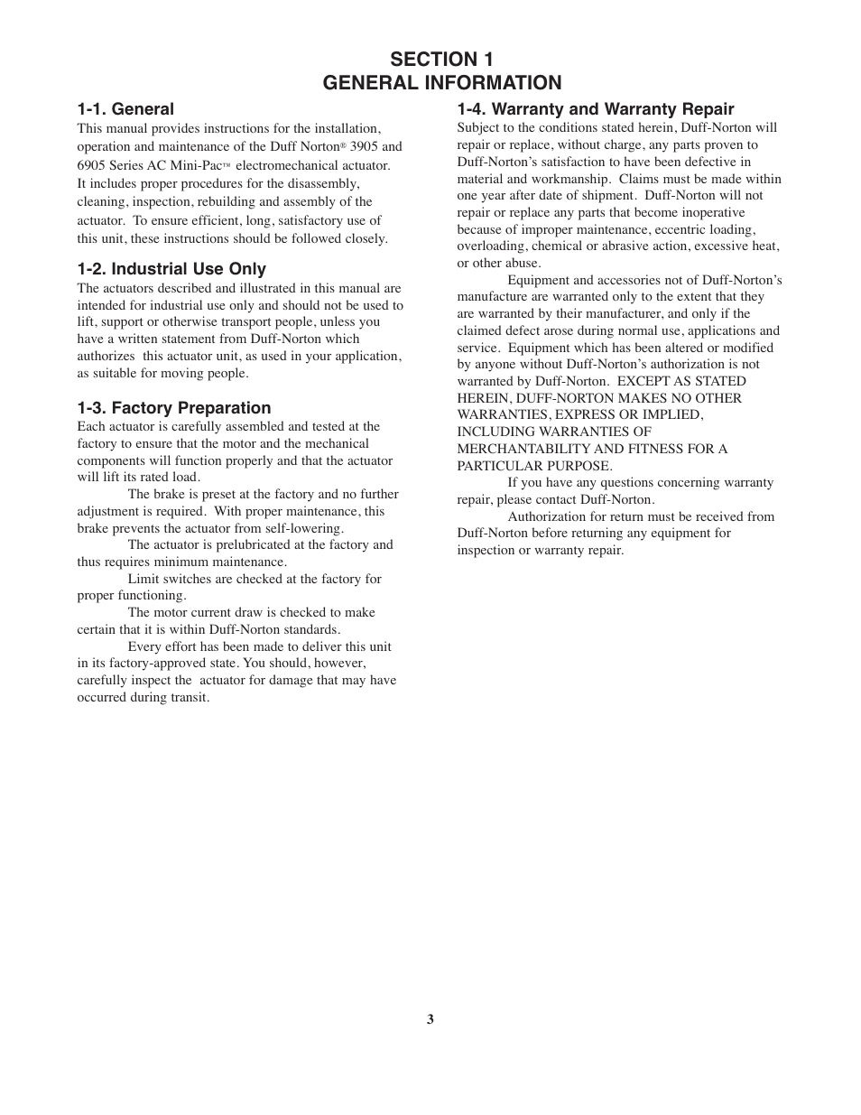 Duff-Norton SK6905-100-1 User Manual | Page 3 / 16