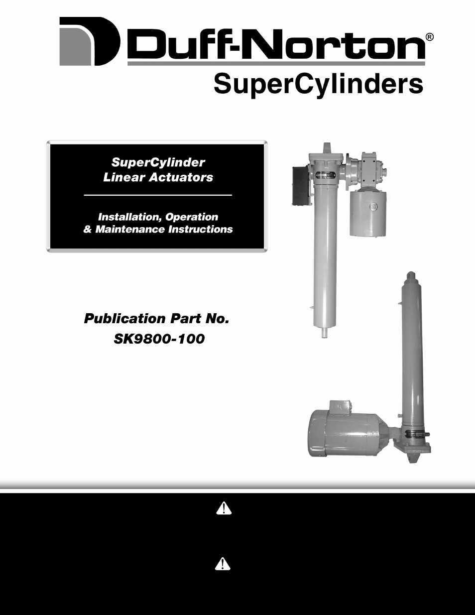 Duff-Norton SK-9800-100 User Manual | 12 pages