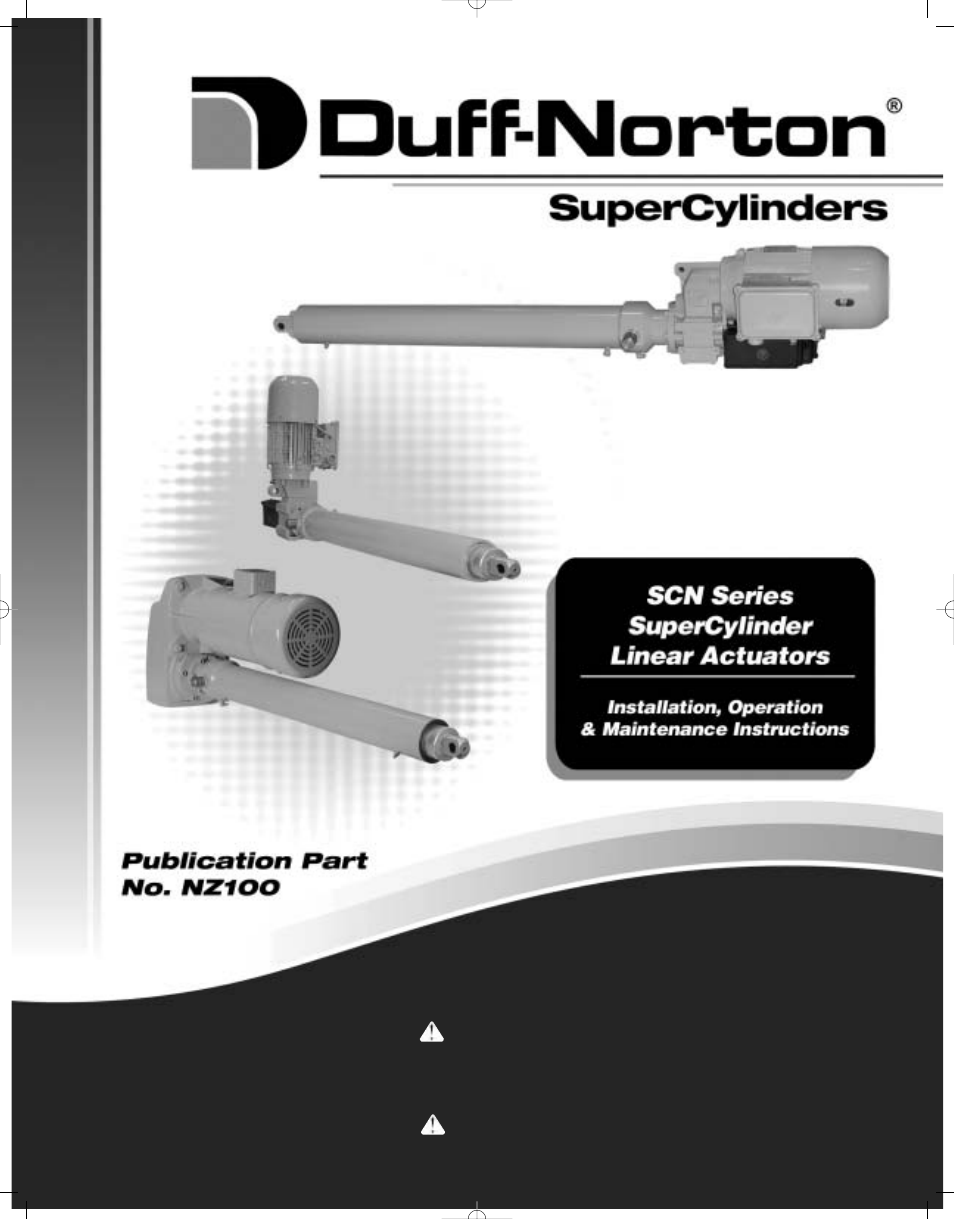 Duff-Norton NZ-100 User Manual | 12 pages