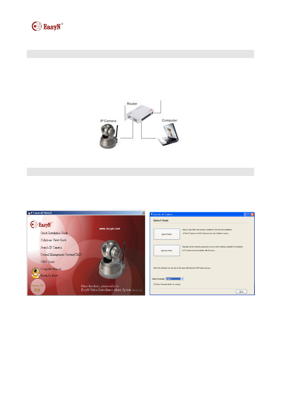 EasyN F Series Quick Start User Manual | 2 pages