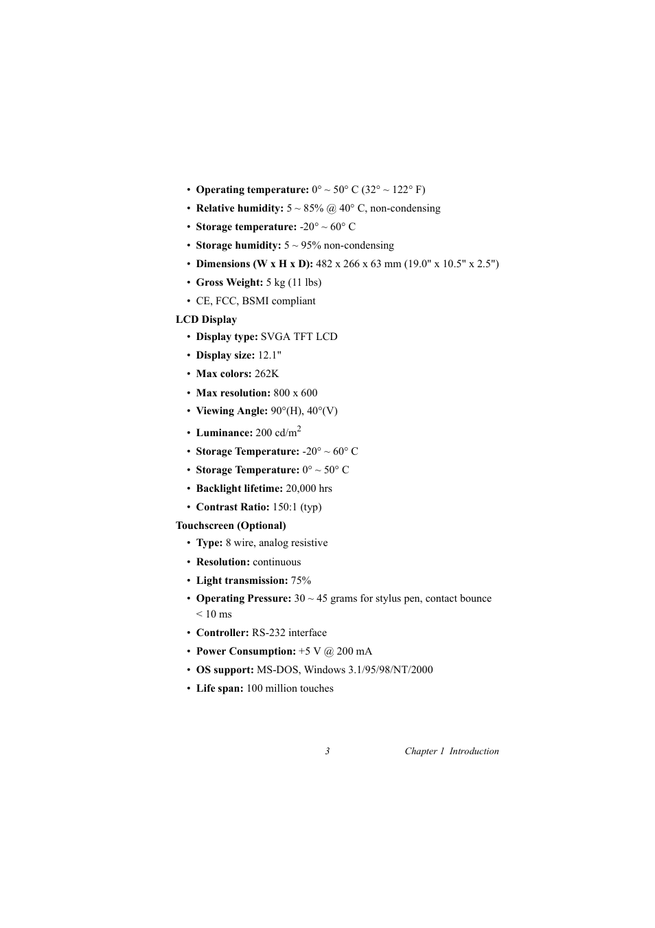 Advantech FPM-3220 User Manual | Page 11 / 40