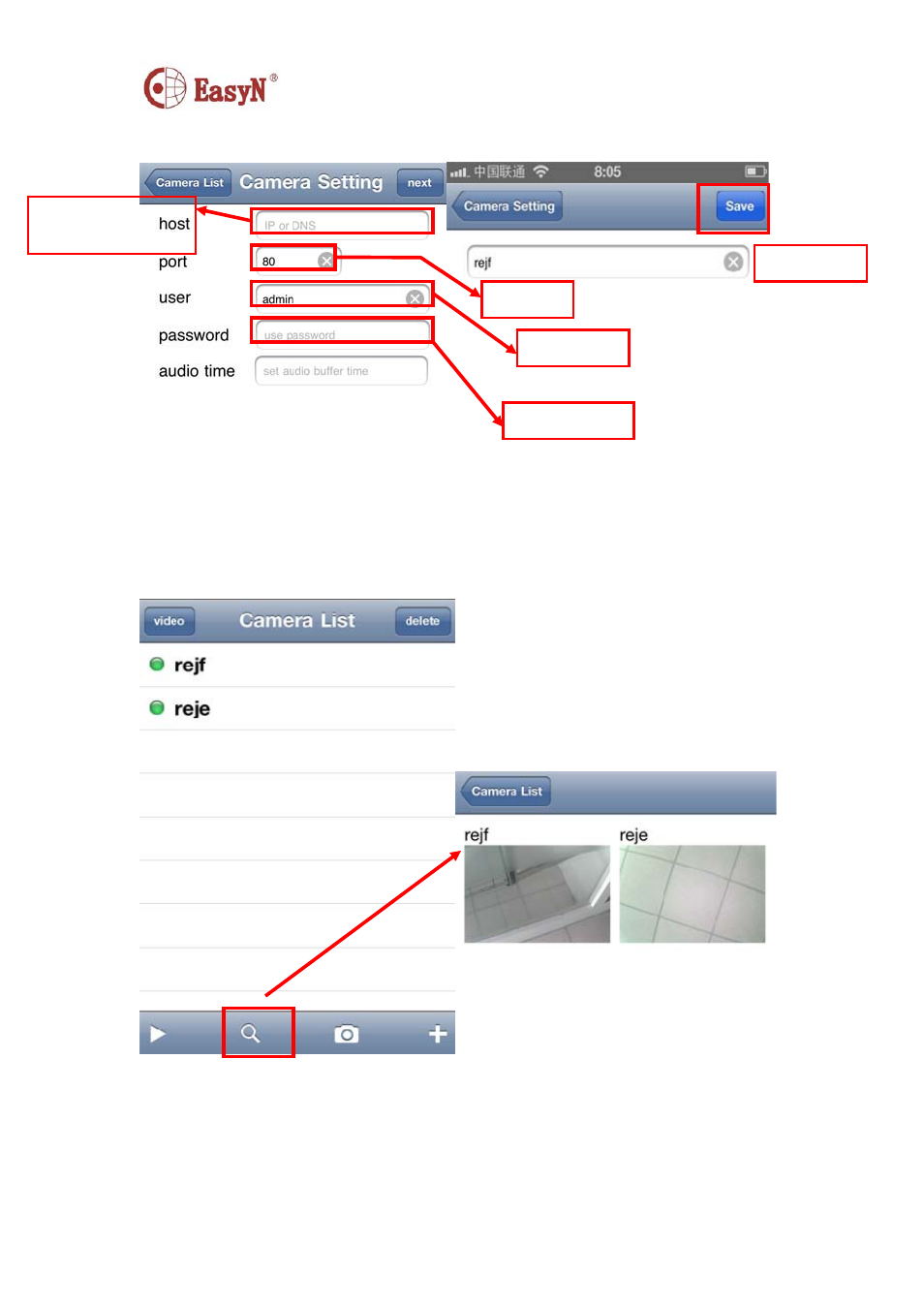 1 input device information then save, Multiview | EasyN F Series Mobile Phone Watch User Manual | Page 3 / 5