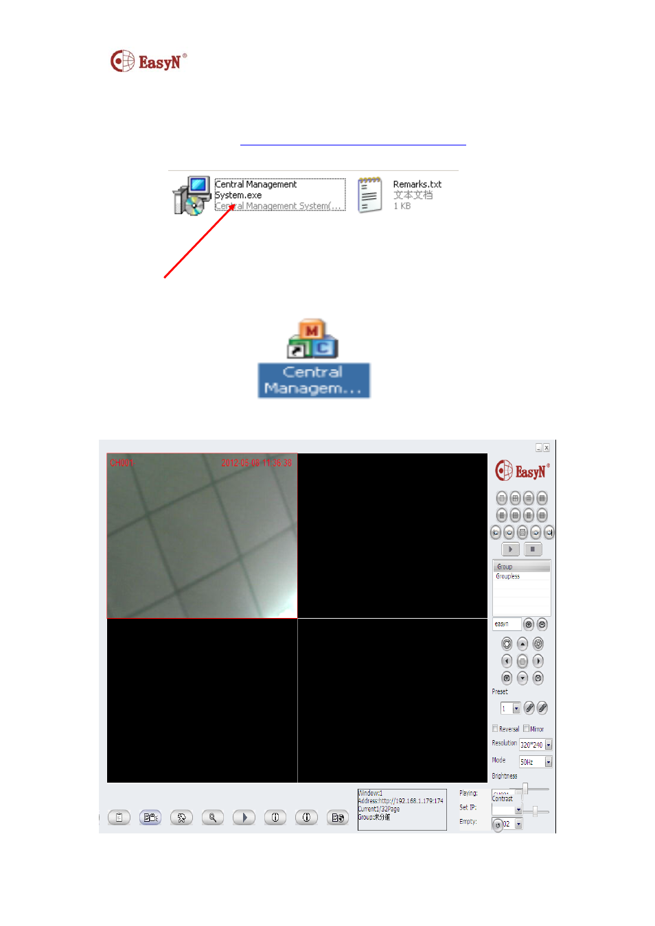 F series multi-view software guide, 1 download and installation, 2 add camera | EasyN F Series Central Management System User Manual | Page 2 / 8