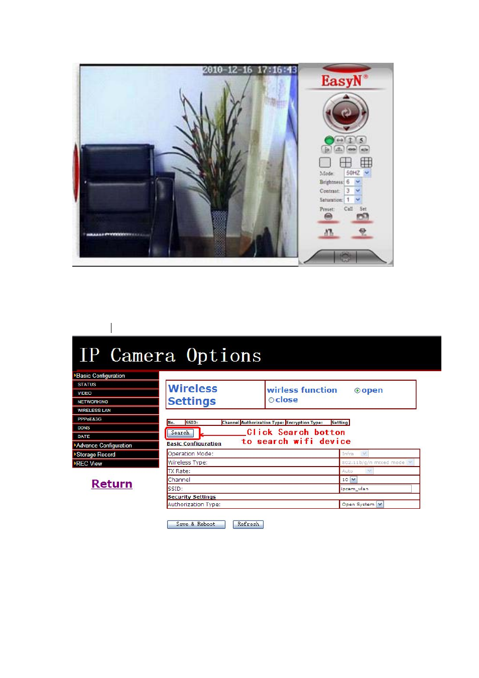 Wireless lan settings | EasyN F2 Series Quick Start User Manual | Page 6 / 10