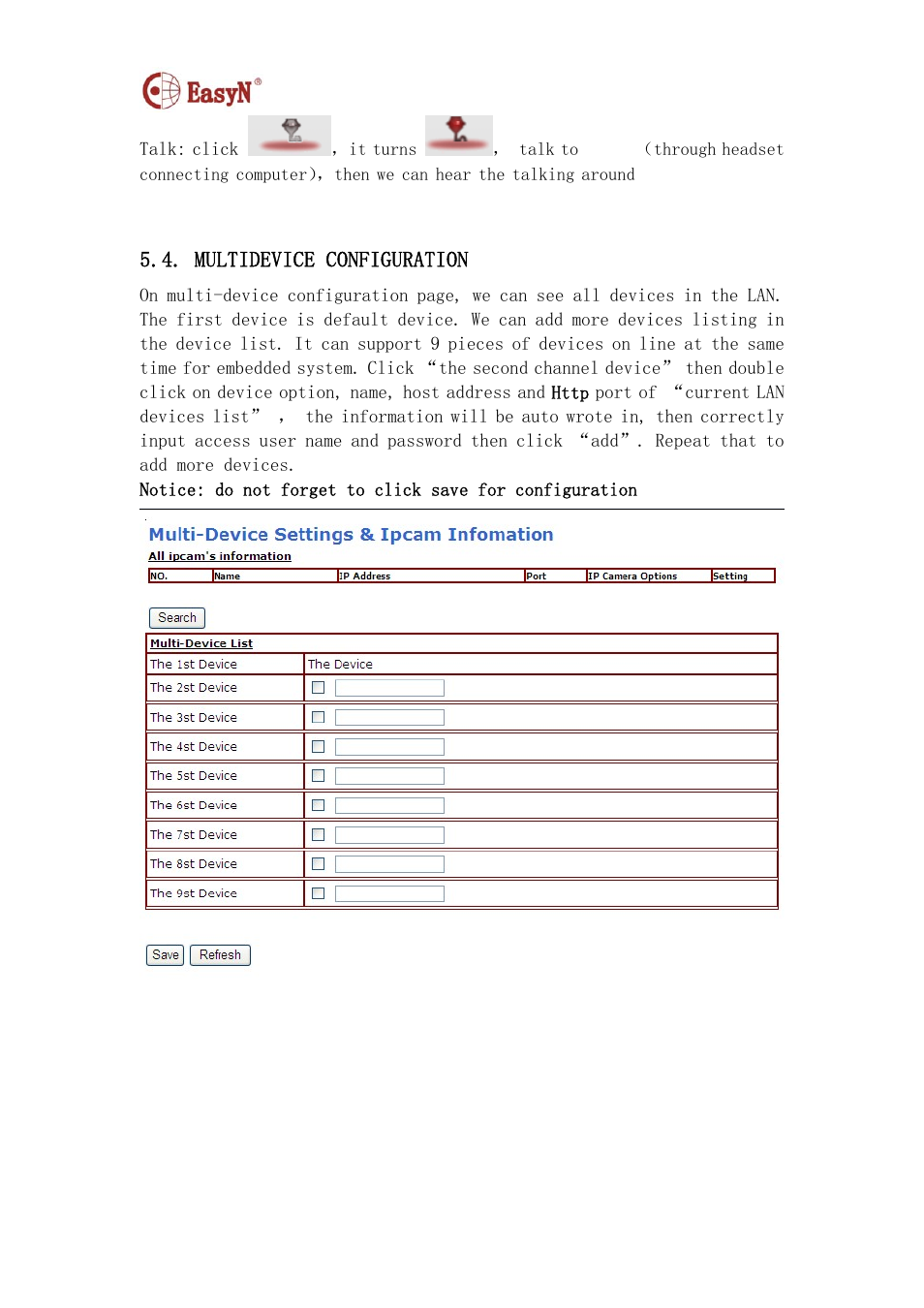 Multidevice configuration | EasyN F2 Series User manual User Manual | Page 13 / 34