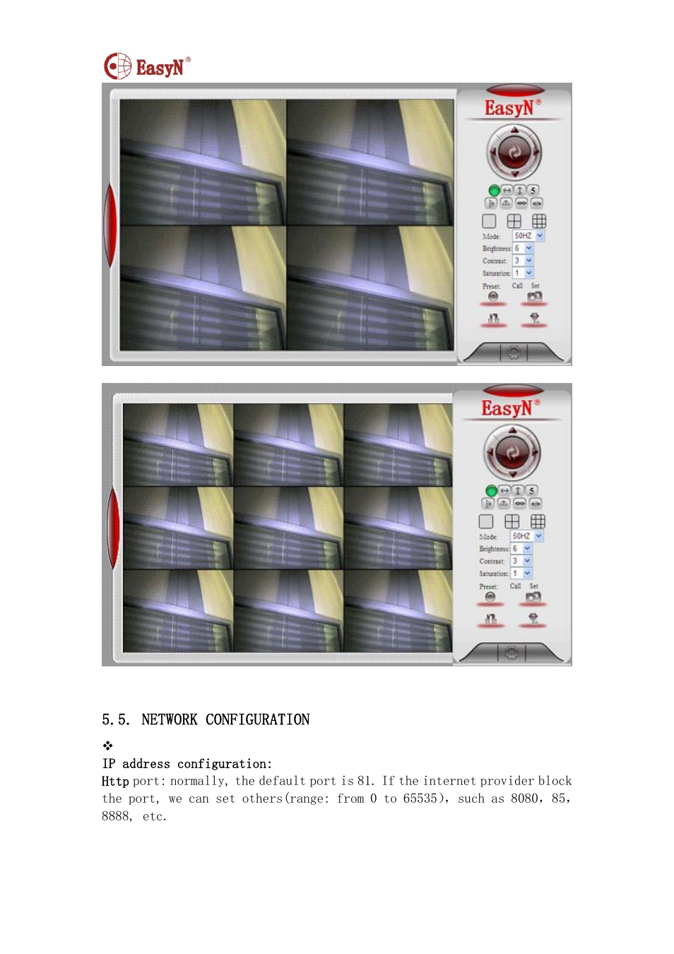 Network configuration | EasyN F2 Series User manual User Manual | Page 14 / 34