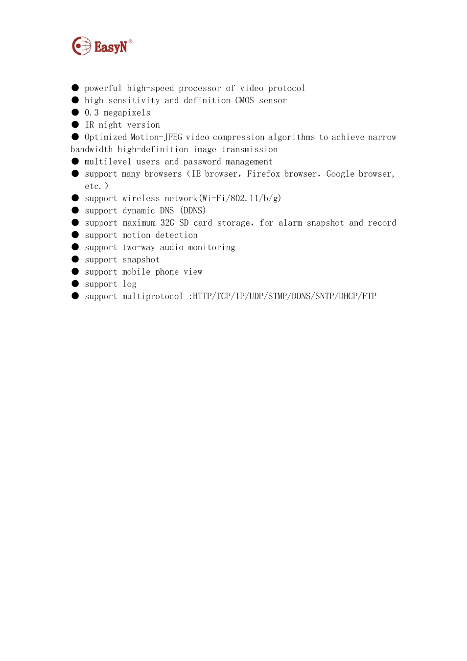 Product feature | EasyN F2 Series User manual User Manual | Page 5 / 34