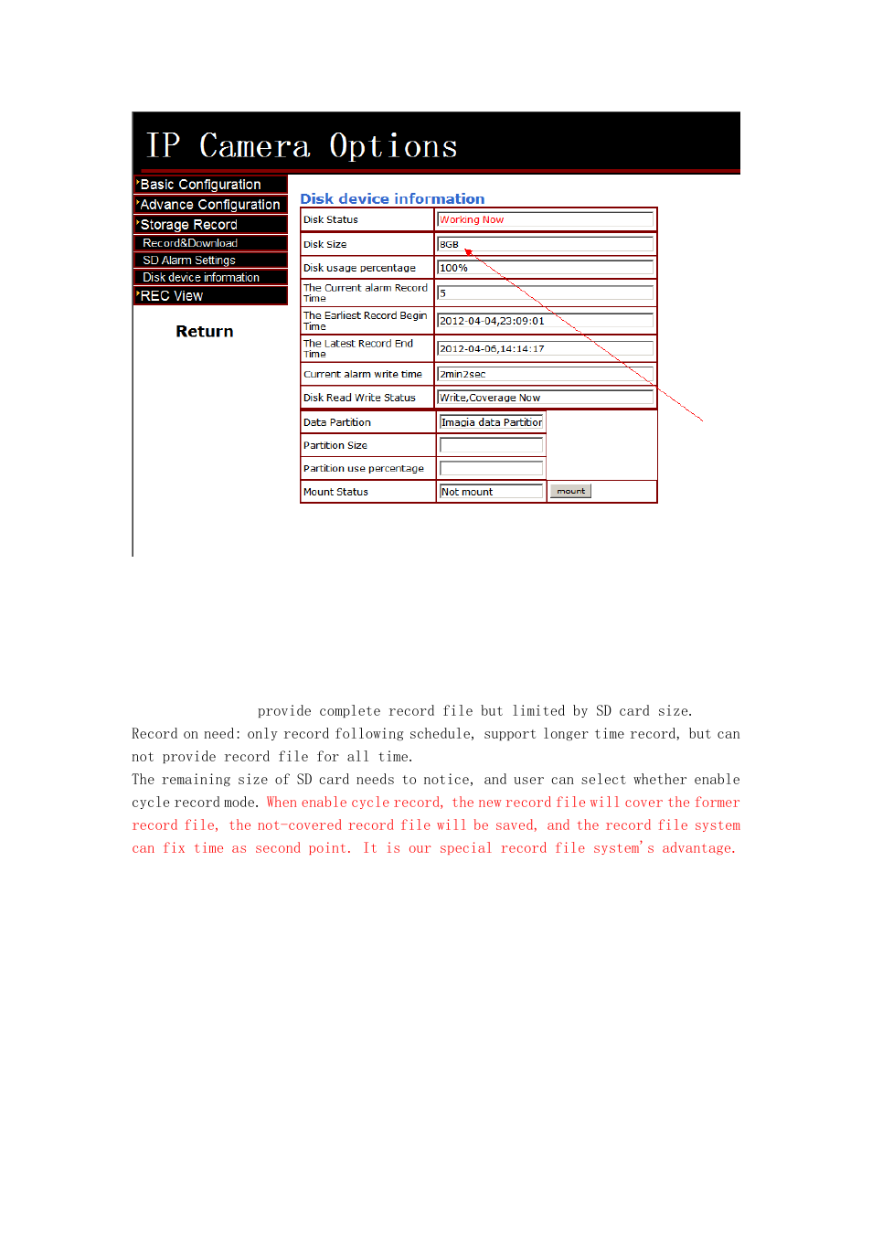 Storage configuration | EasyN F2 Series SD card 1 User Manual | Page 2 / 8