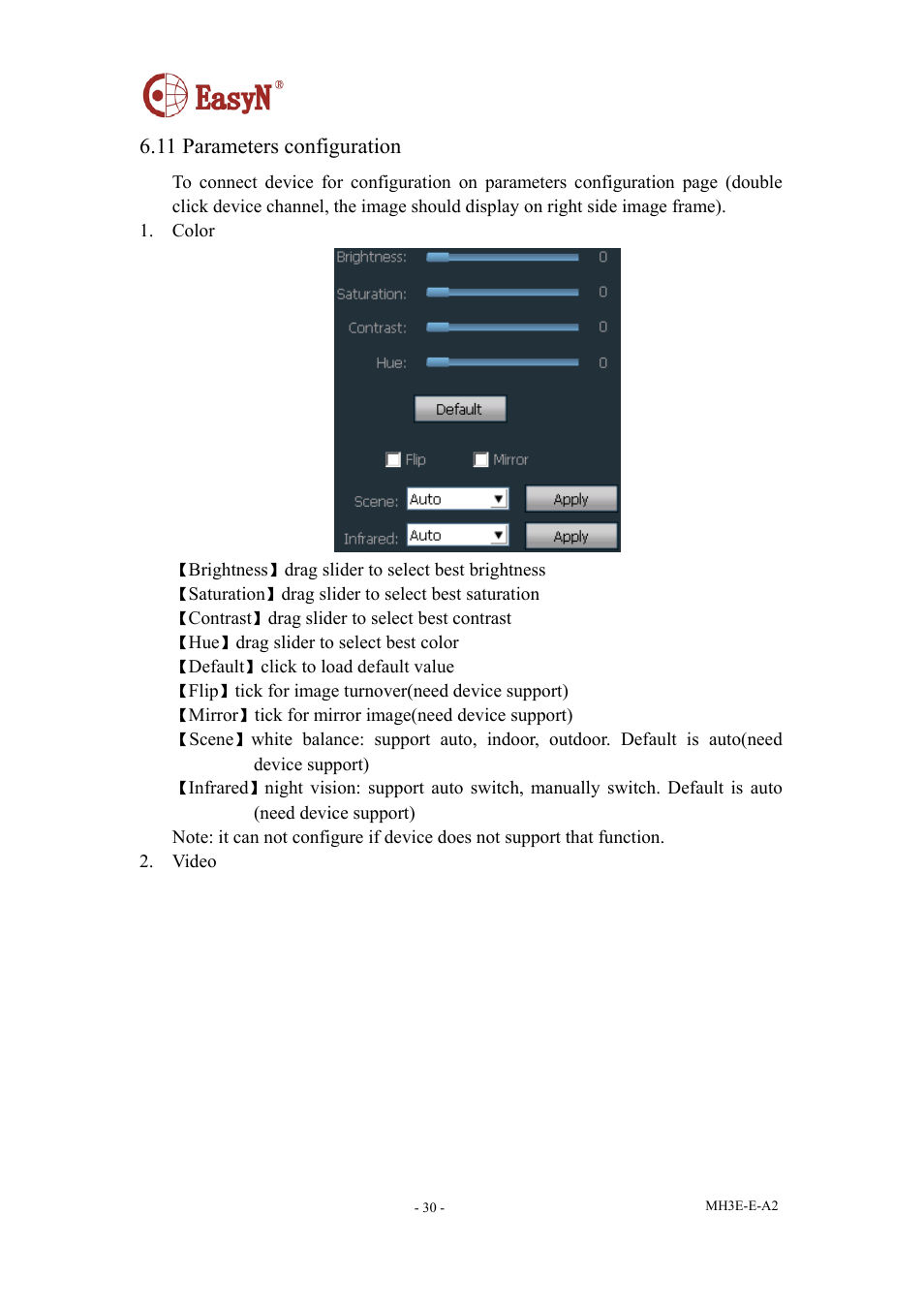 11 parameters configuration | EasyN H3 Series User manual User Manual | Page 31 / 39