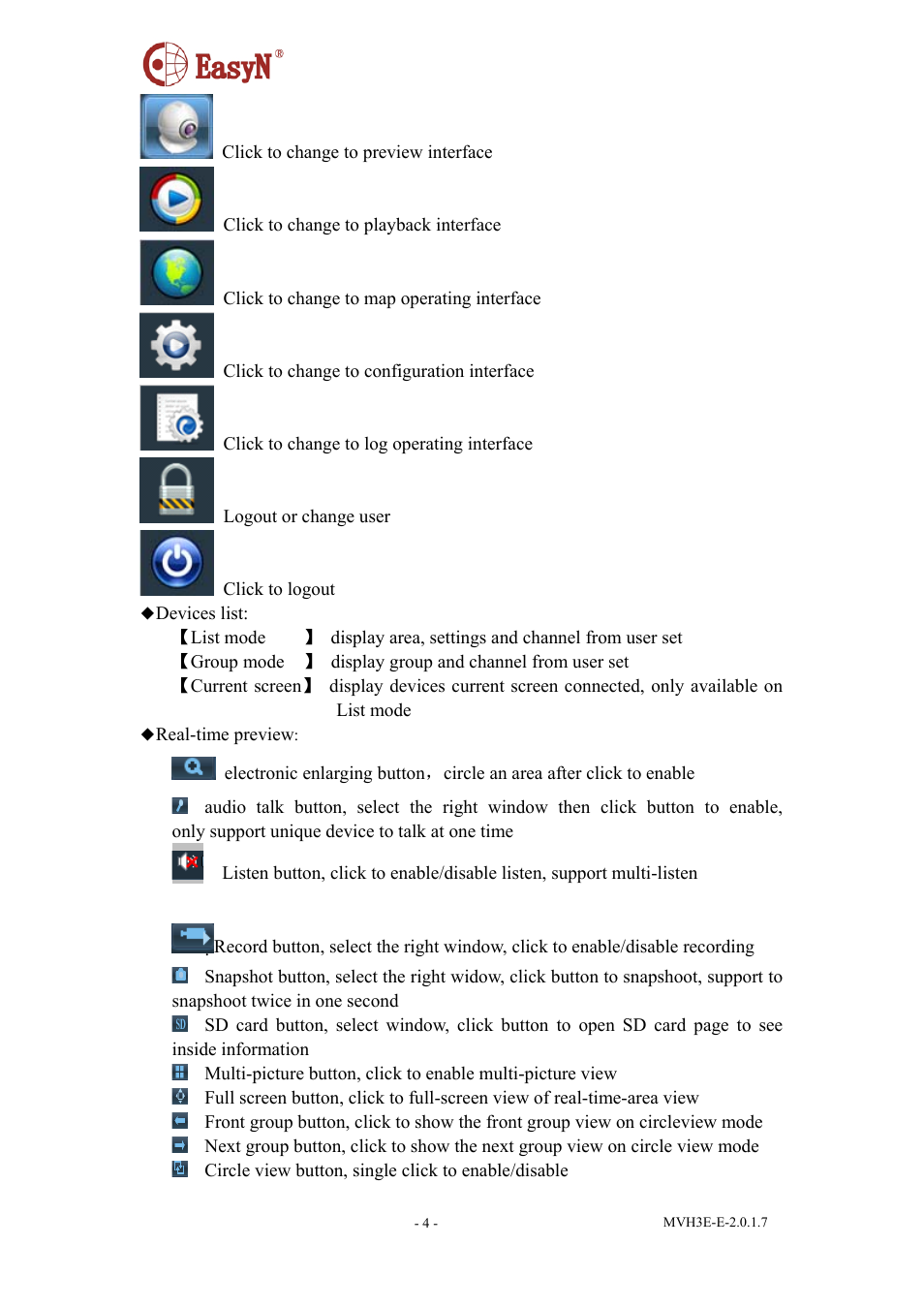 EasyN H3 Series Central Management System User Manual | Page 5 / 23