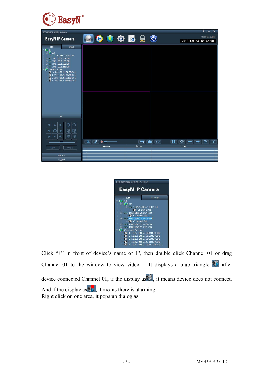 1non-cycle preview | EasyN H3 Series Central Management System User Manual | Page 9 / 23