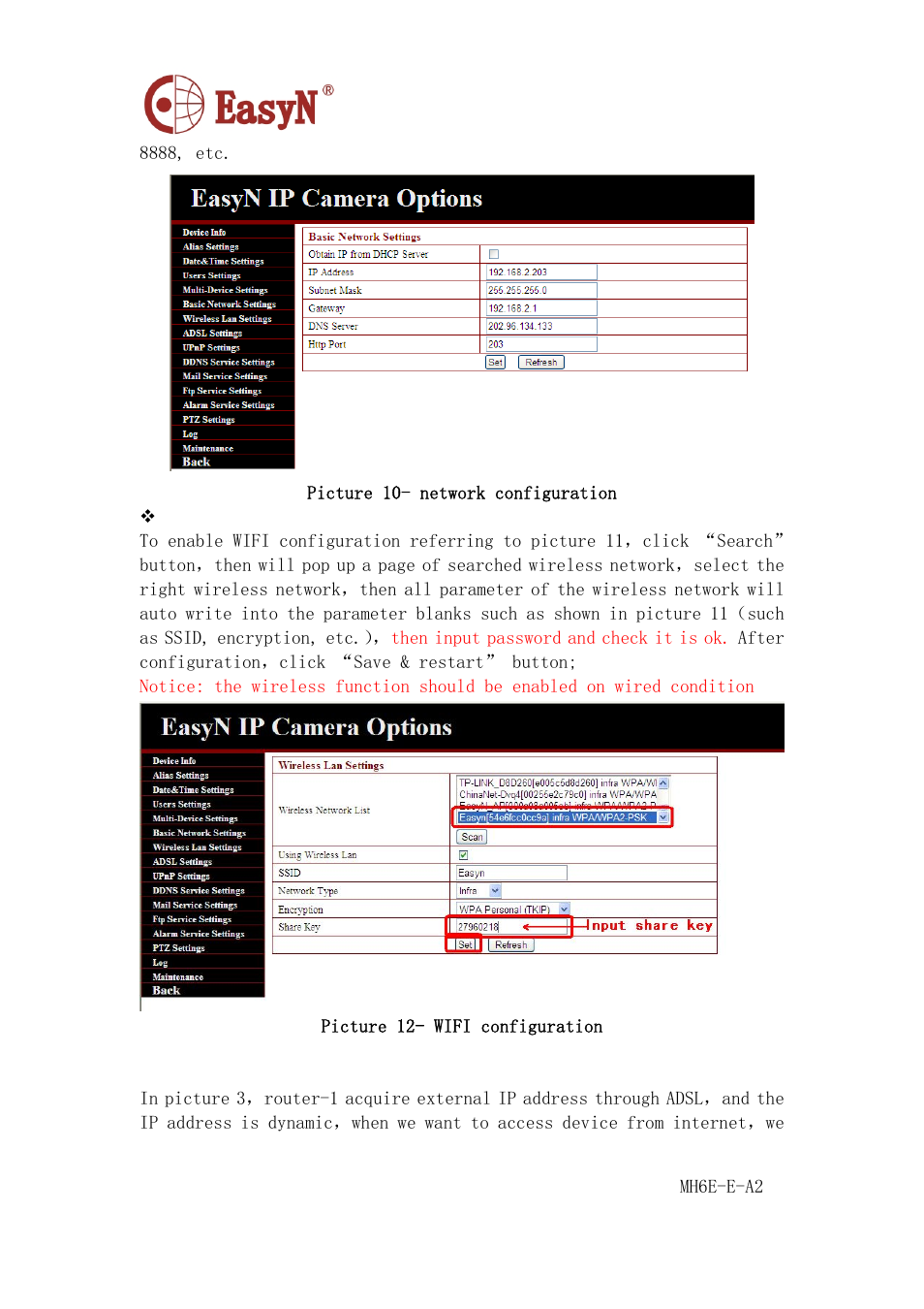 6 ddns settings | EasyN H6 Series User manual User Manual | Page 16 / 22