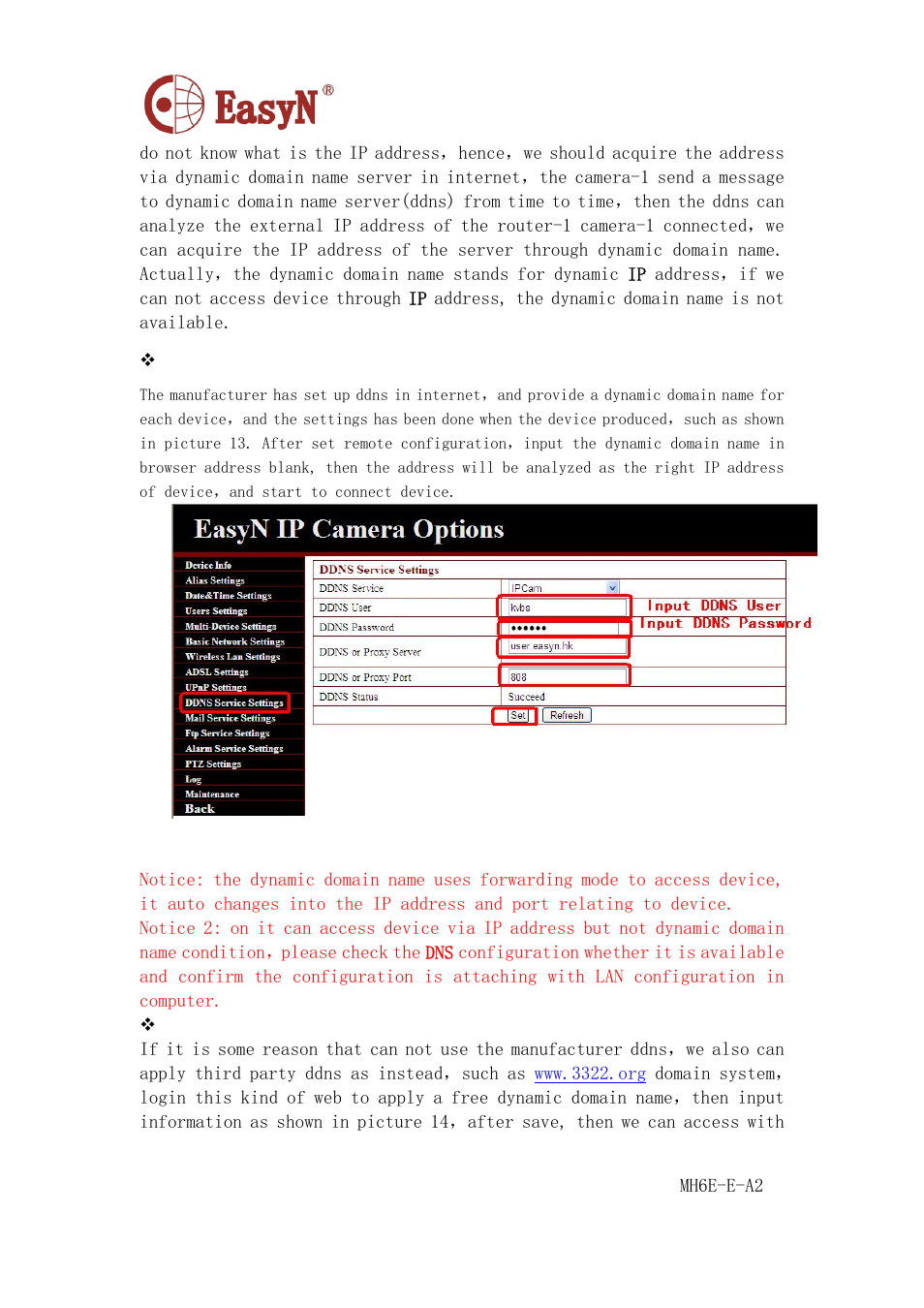 Manufacturer | EasyN H6 Series User manual User Manual | Page 17 / 22