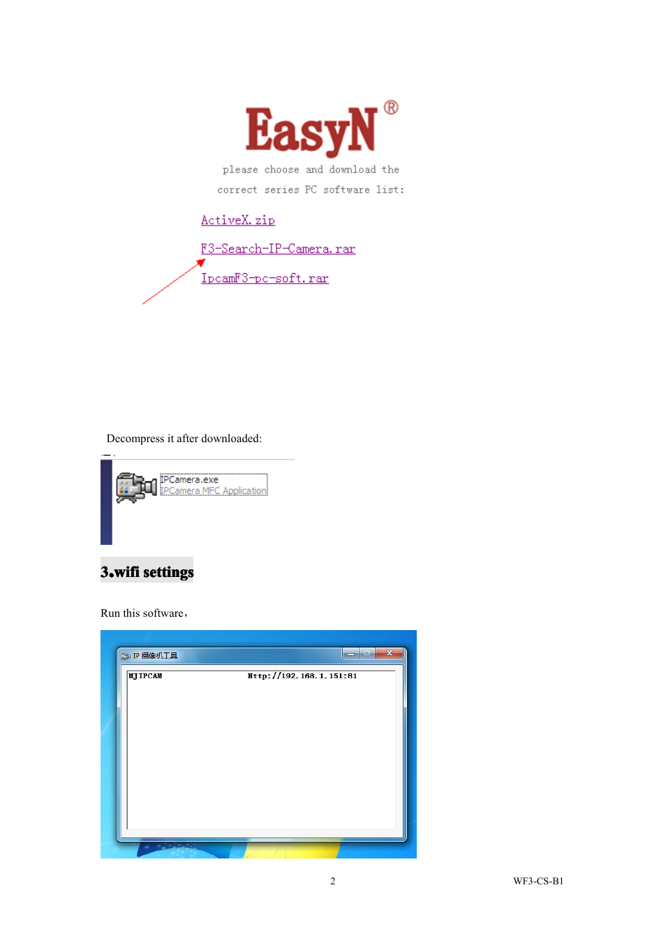 EasyN F3 Series wifi User Manual | Page 2 / 8