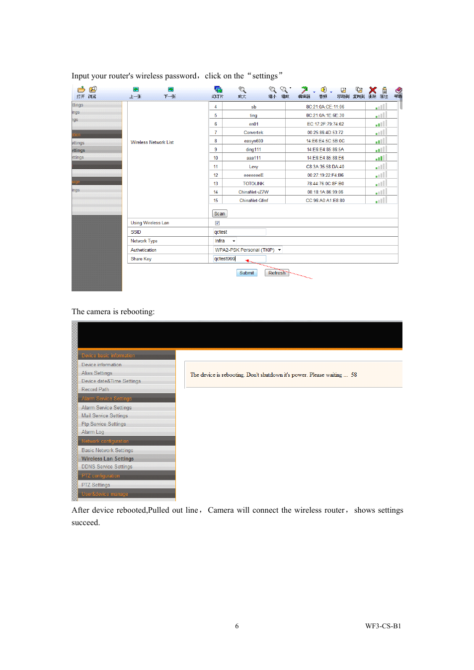 EasyN F3 Series wifi User Manual | Page 6 / 8