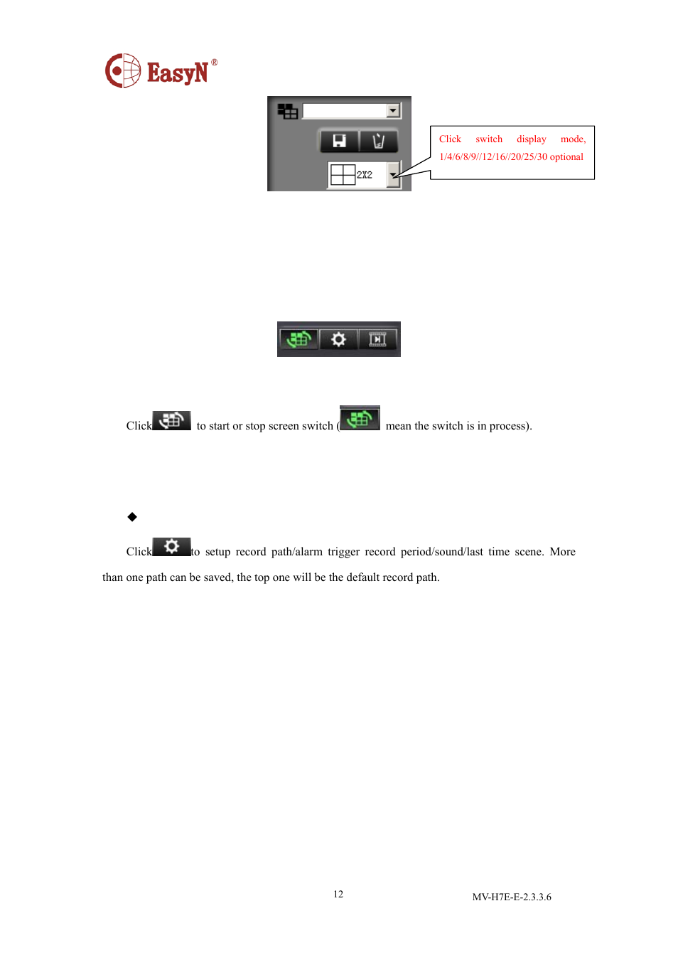 5 other function, 1 screen switch, 2 client_side setup | EasyN H7 CMS User Manual | Page 14 / 33