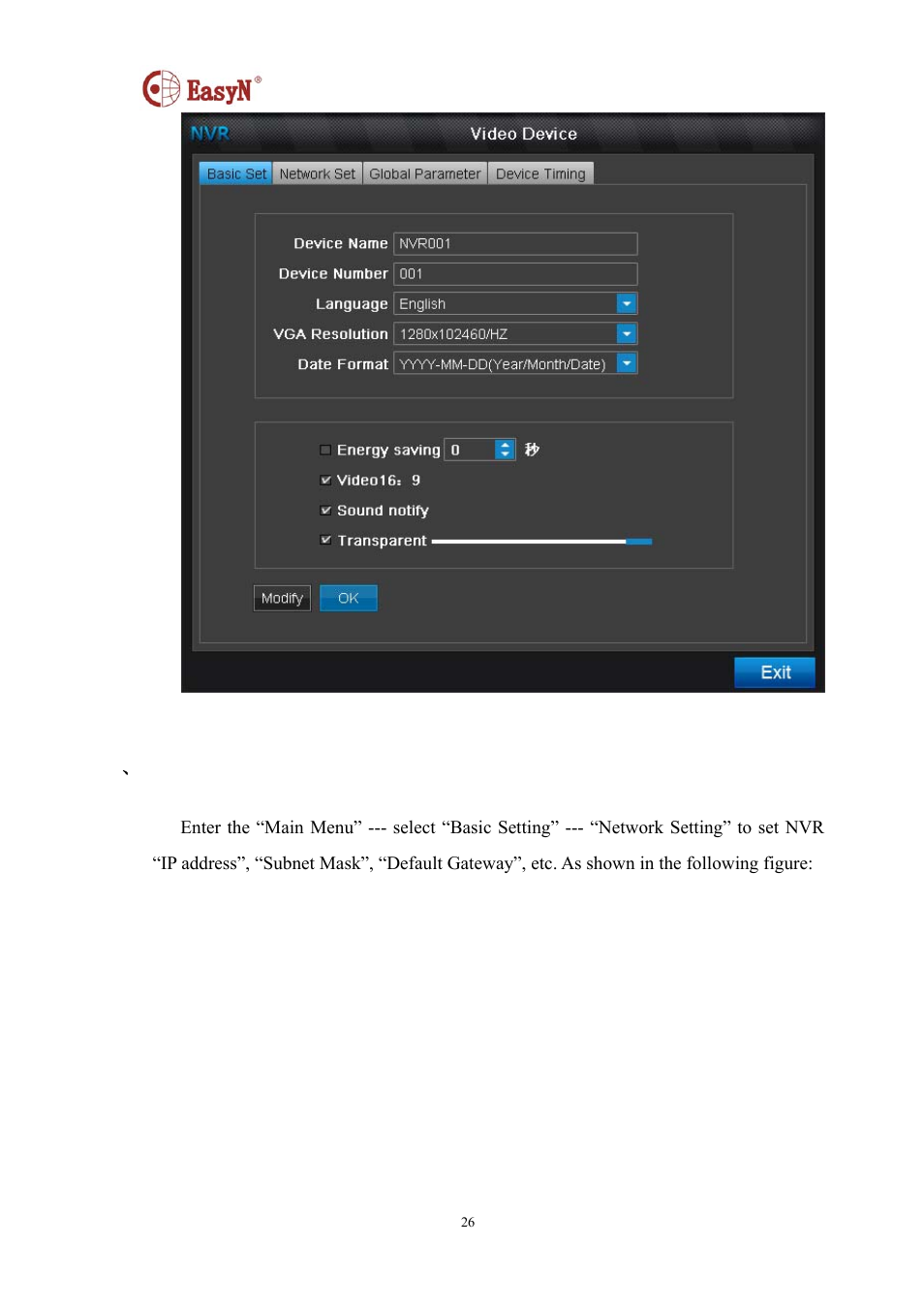 EasyN NR-1-B Series User Manual | Page 26 / 39