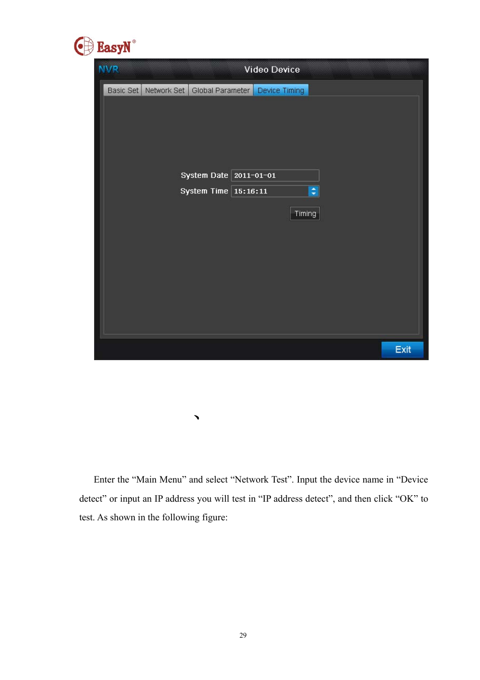 12 、 network test | EasyN NR-1-B Series User Manual | Page 29 / 39