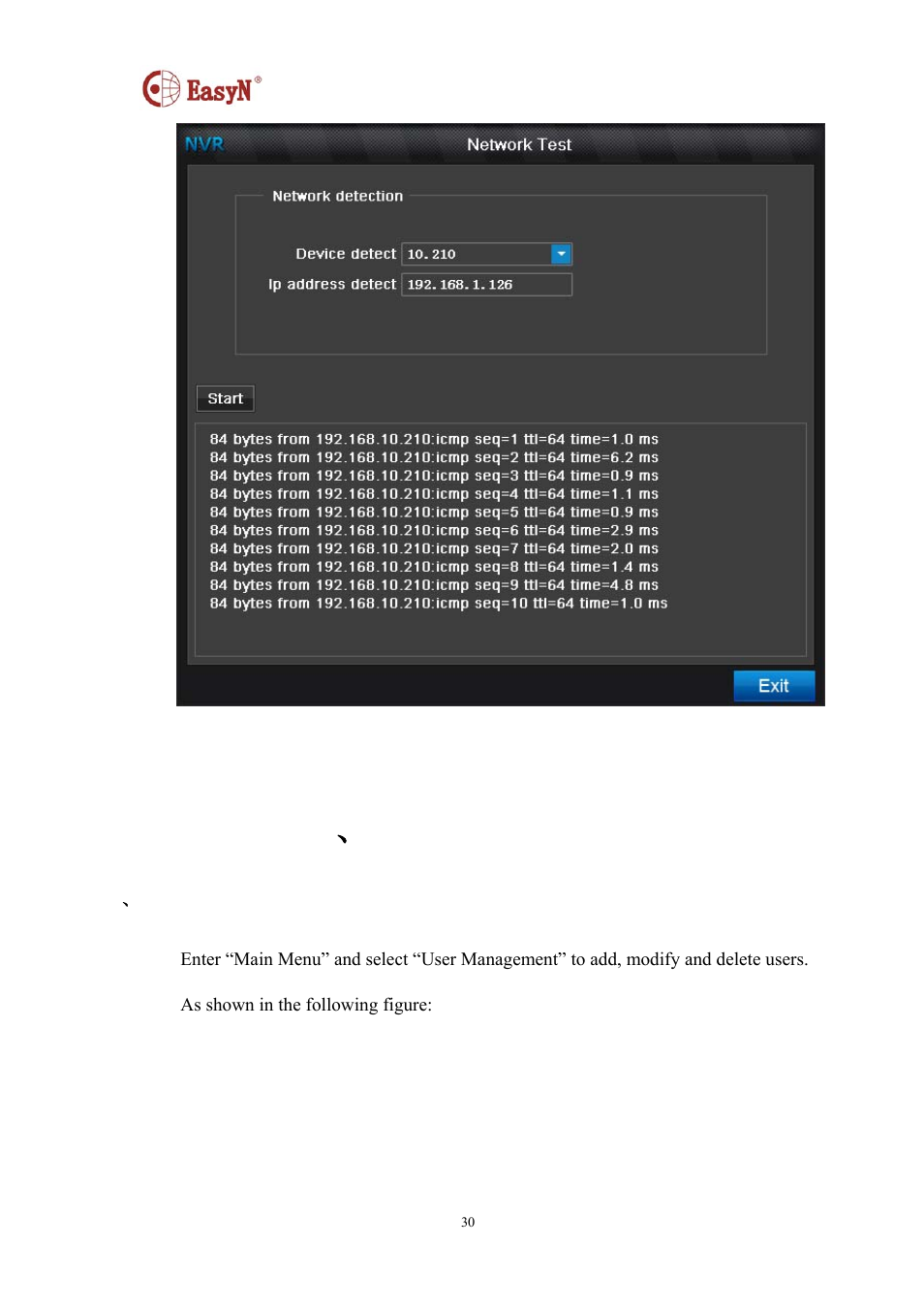 13 、 user management | EasyN NR-1-B Series User Manual | Page 30 / 39