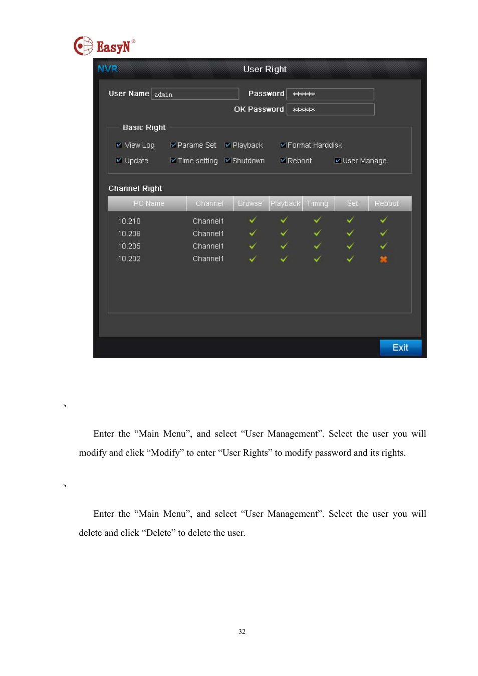 EasyN NR-1-B Series User Manual | Page 32 / 39