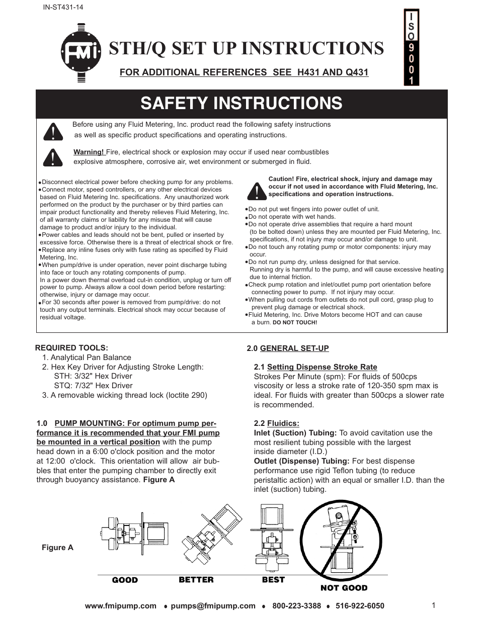 FMI STH/Q User Manual | 7 pages