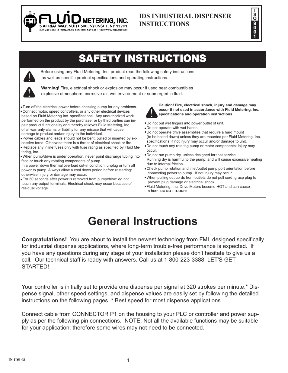 FMI IDS User Manual | 14 pages