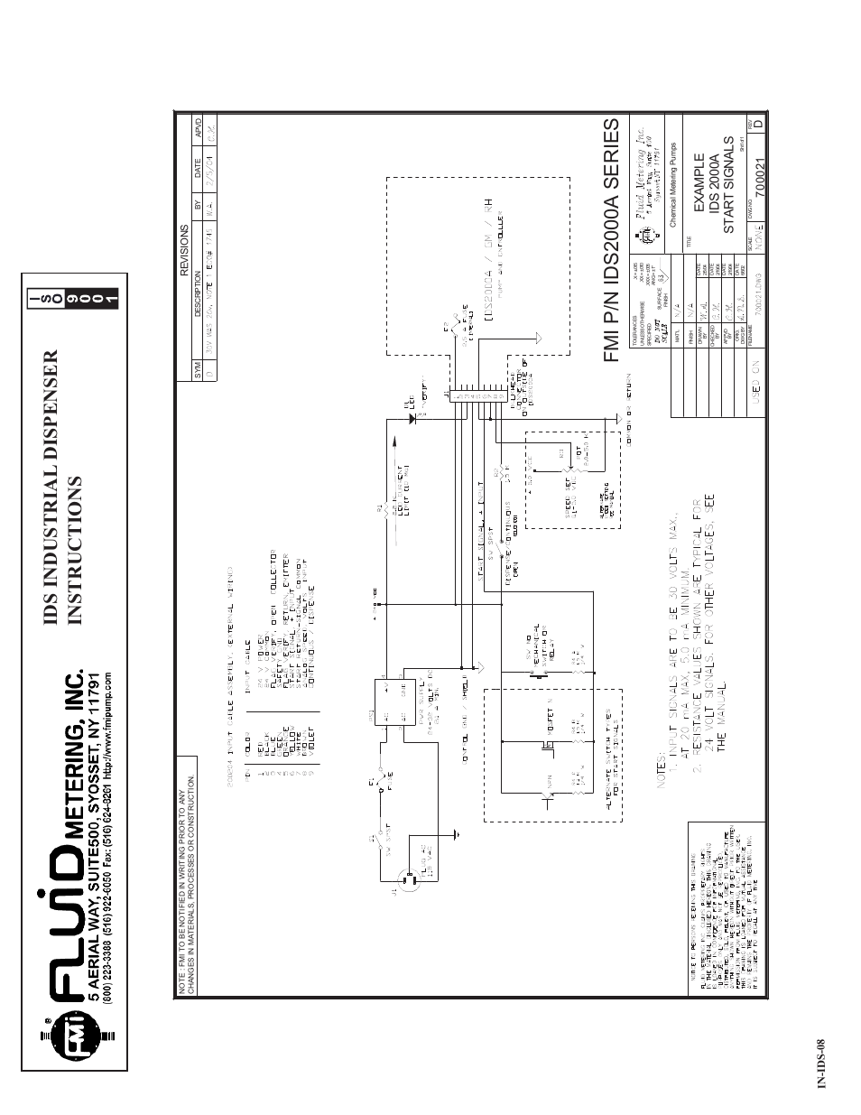 Ids industrial dispenser instructions, Exam pl e id s 2000a start si g n al s, In-ids-08 | FMI IDS User Manual | Page 14 / 14