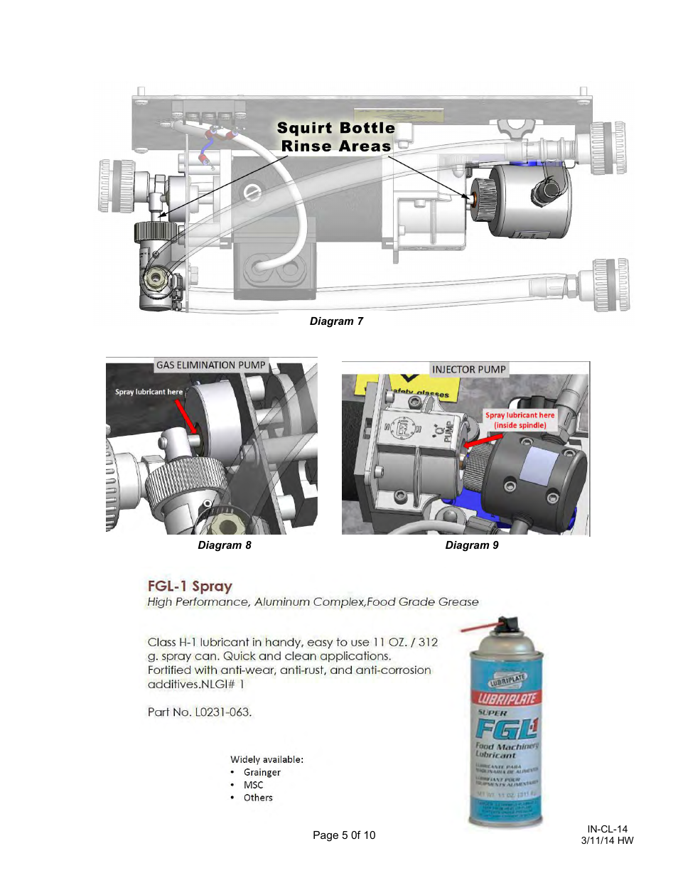 Maintenance (cont.) | FMI CL1 User Manual | Page 5 / 10