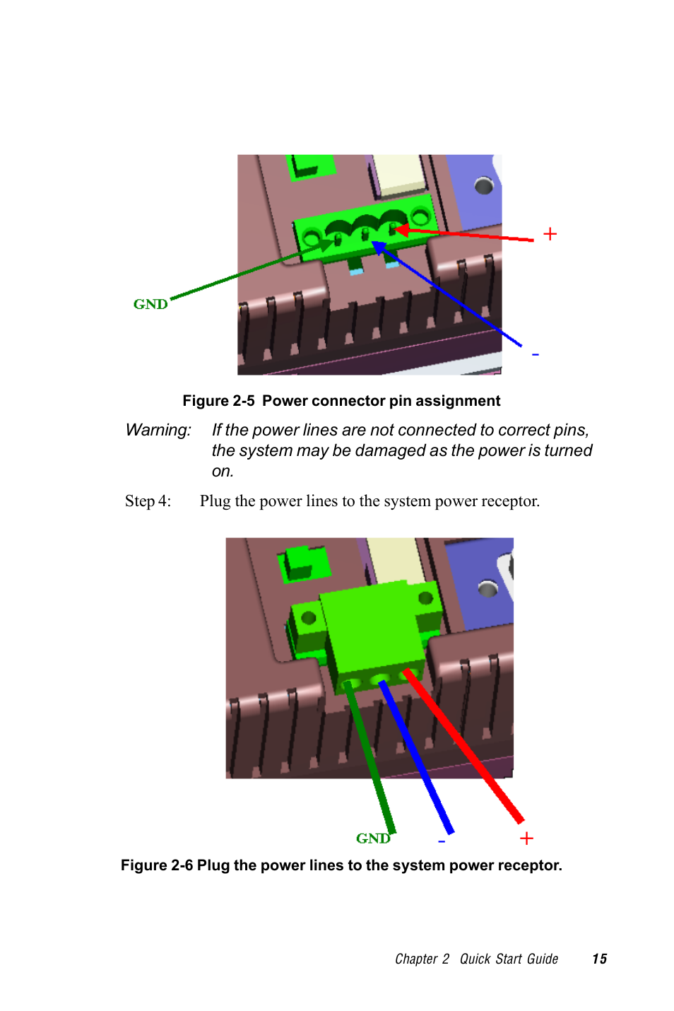 Figure 2-5 power connector pin assignment | Advantech TPC-1260 User Manual | Page 25 / 74