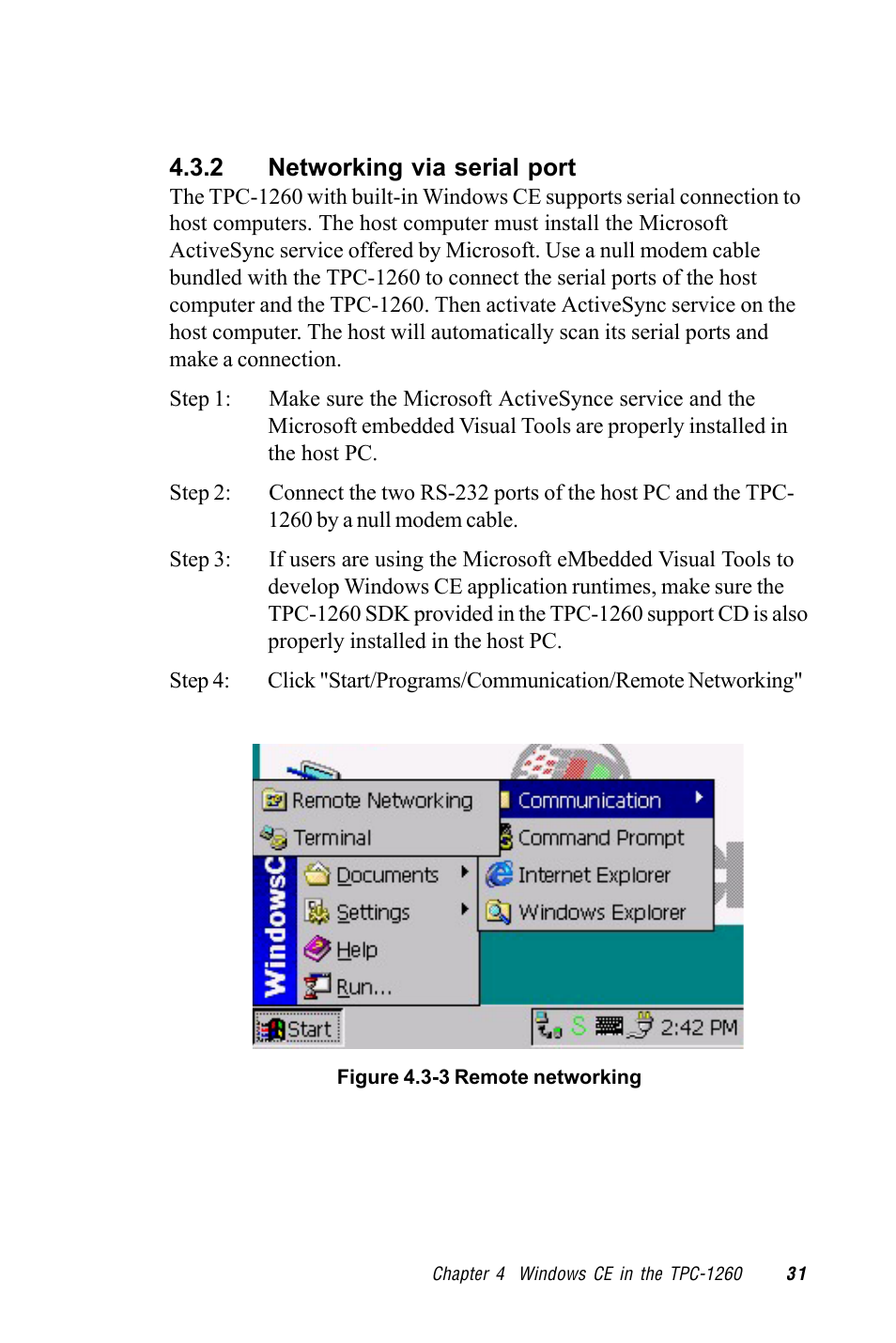Figure 4.3-3 remote networking | Advantech TPC-1260 User Manual | Page 39 / 74