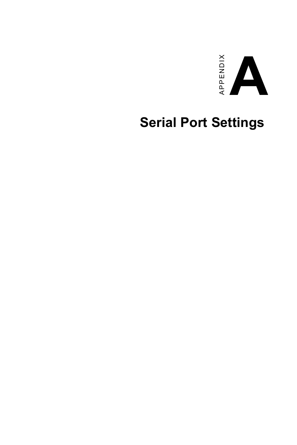 Appendix a serial port settings | Advantech TPC-1260 User Manual | Page 57 / 74