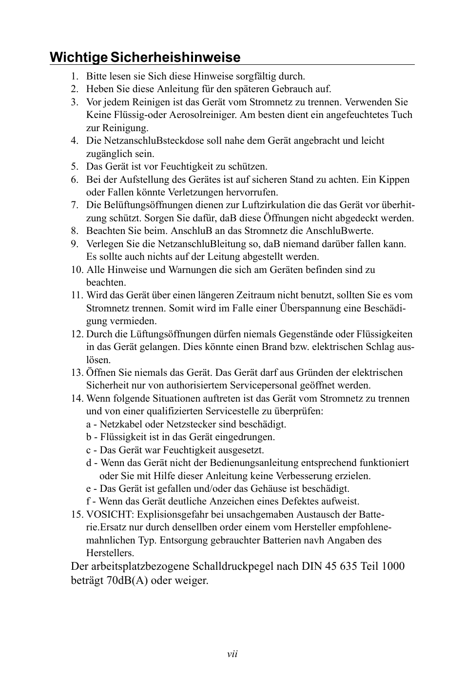 Wichtige sicherheishinweise | Advantech Vechicle Mounted Terminal PPC-V106 User Manual | Page 7 / 78