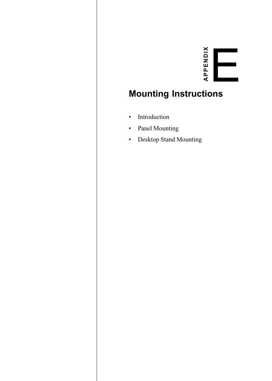 Appendix e mounting instructions | Advantech PENTIUM PPC-150 User Manual | Page 187 / 192