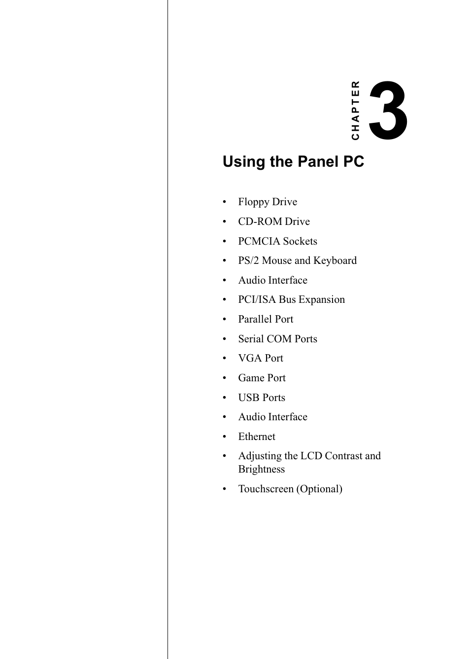 Chapter 3 using the panel pc | Advantech PENTIUM PPC-150 User Manual | Page 37 / 192