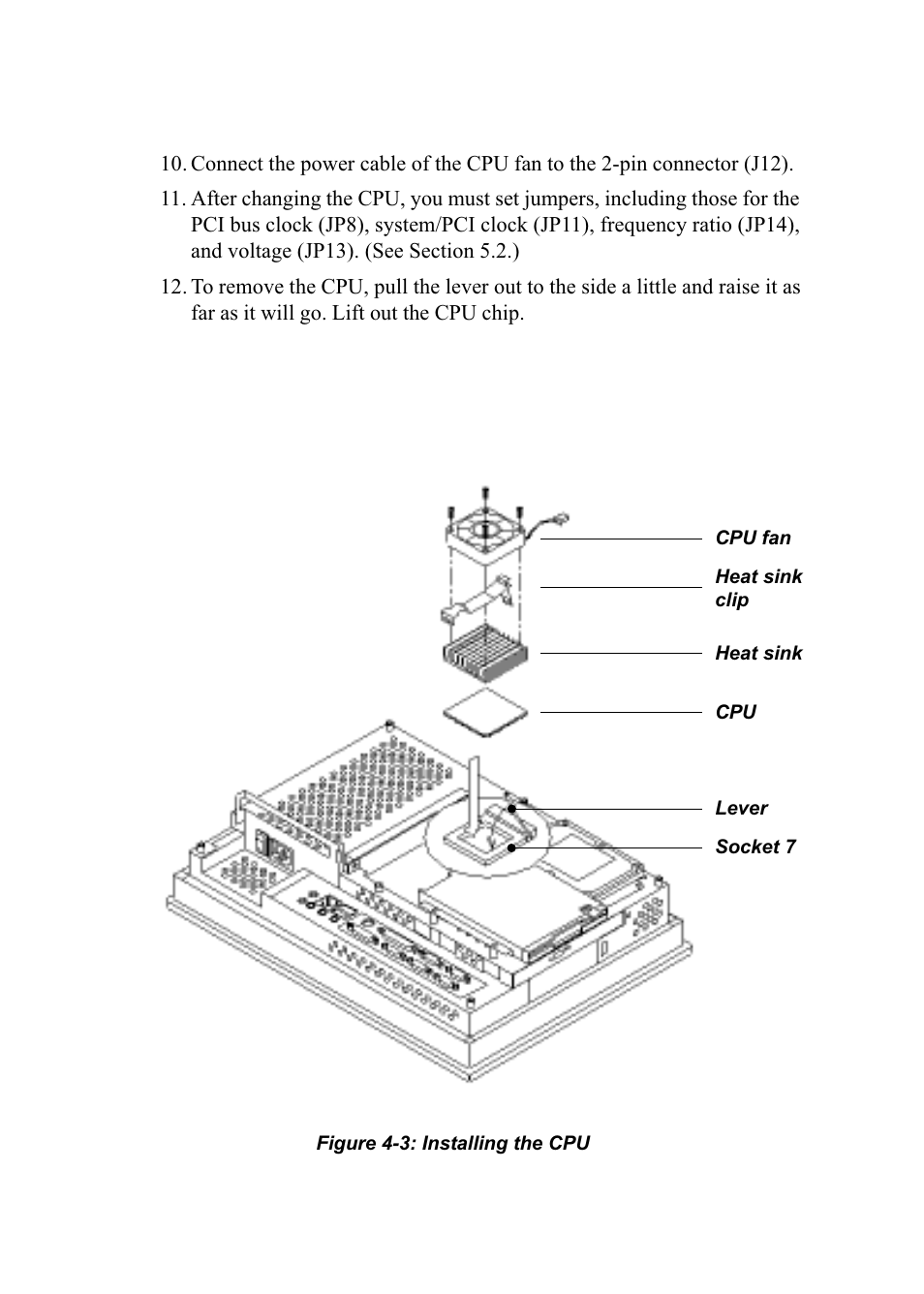 Figure 4-3: installing the cpu | Advantech PENTIUM PPC-150 User Manual | Page 55 / 192