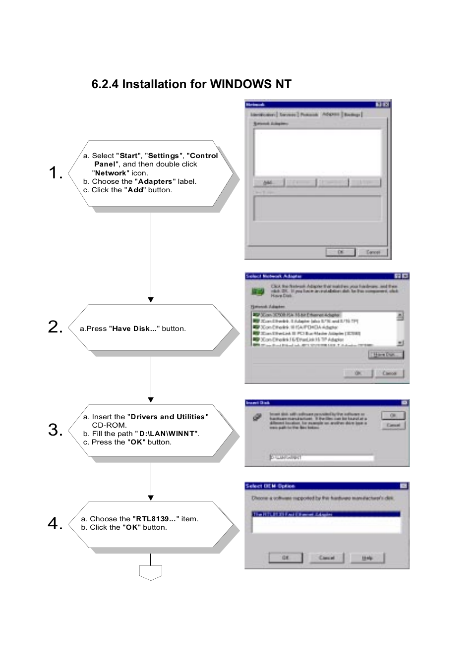 4 installation for windows nt | Advantech PENTIUM PPC-150 User Manual | Page 88 / 192