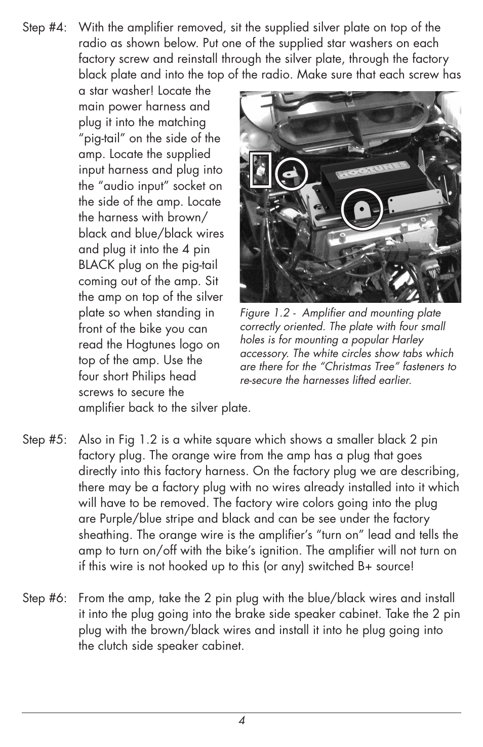 Hogtunes REV 200-RM : 2 Channel Class D Amplifier / 2x100 watts (2014 - model year) User Manual | Page 4 / 8