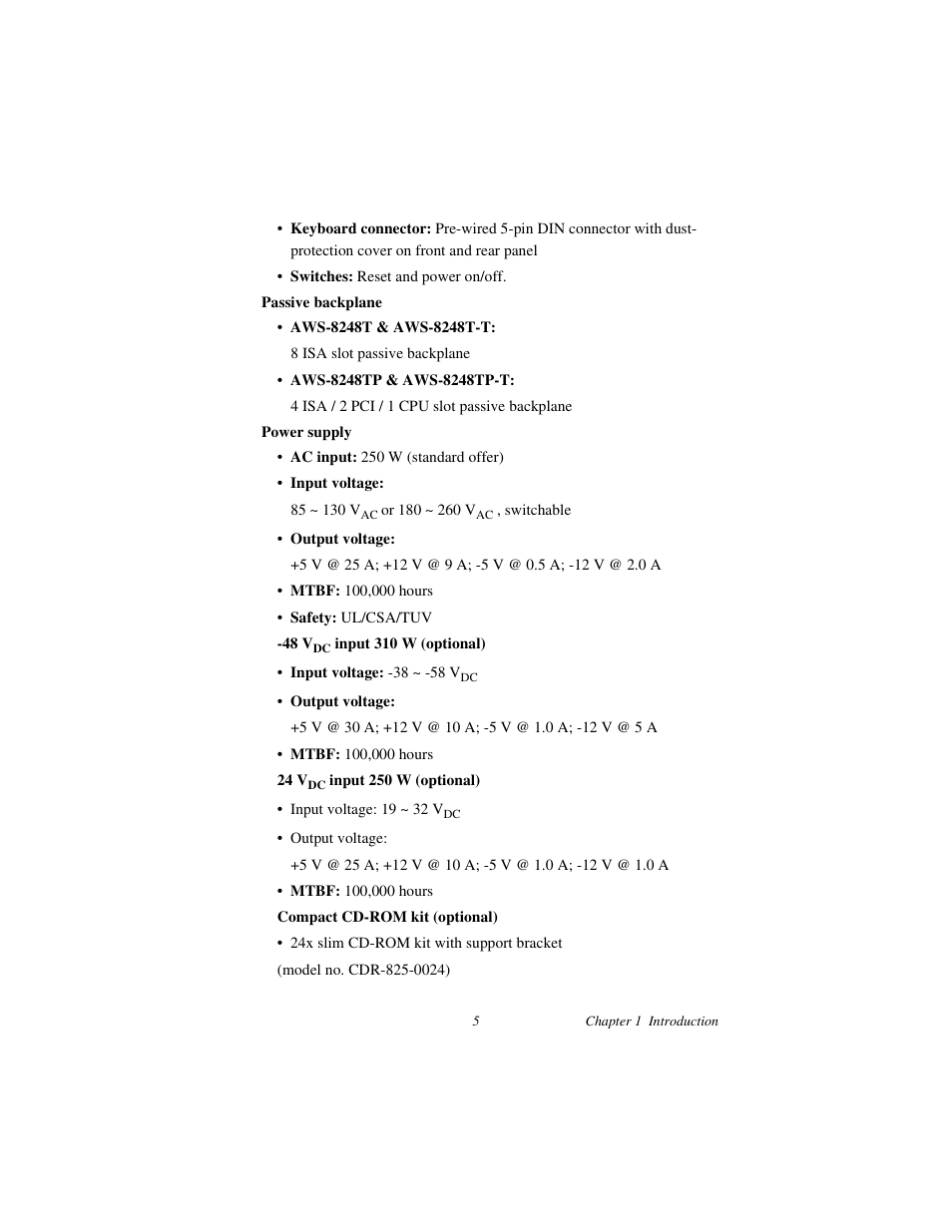 Advantech AWS-8248 User Manual | Page 13 / 66