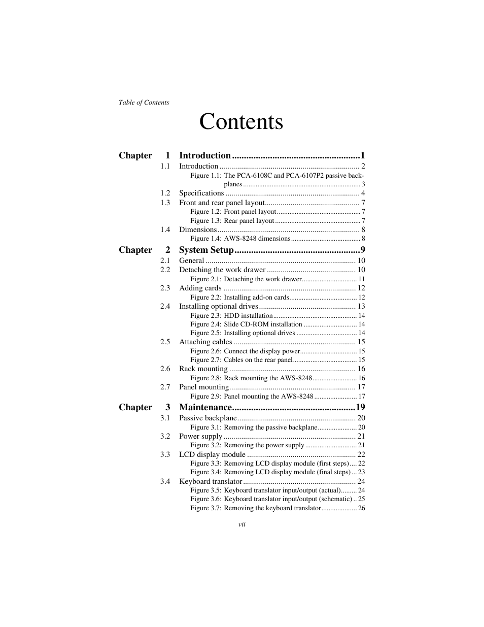 Advantech AWS-8248 User Manual | Page 7 / 66