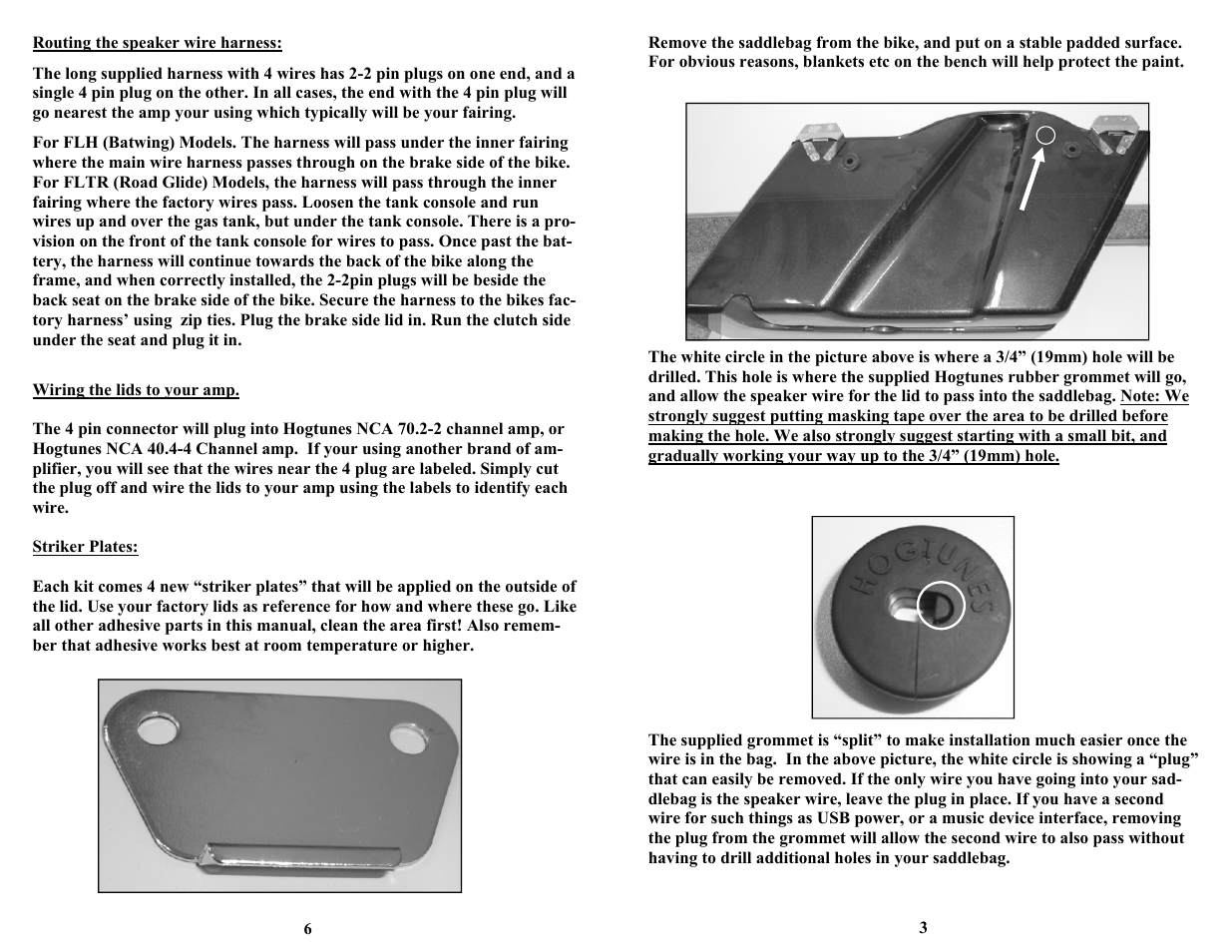 Hogtunes 692.2 / Lids Complete with 6 x 9 Speakers User Manual | Page 3 / 4