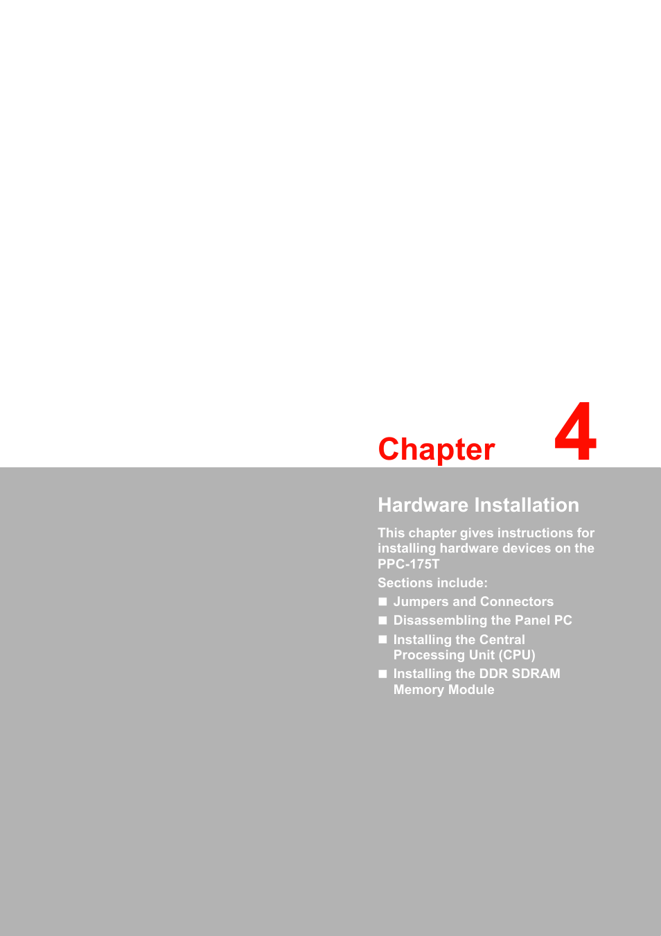 Chapter | Advantech PPC-175T User Manual | Page 35 / 72