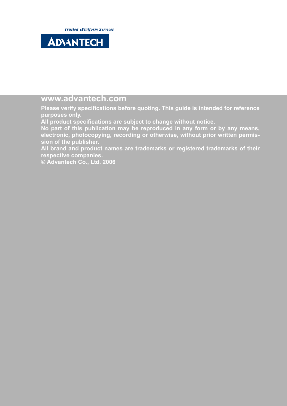Advantech PPC-175T User Manual | Page 72 / 72
