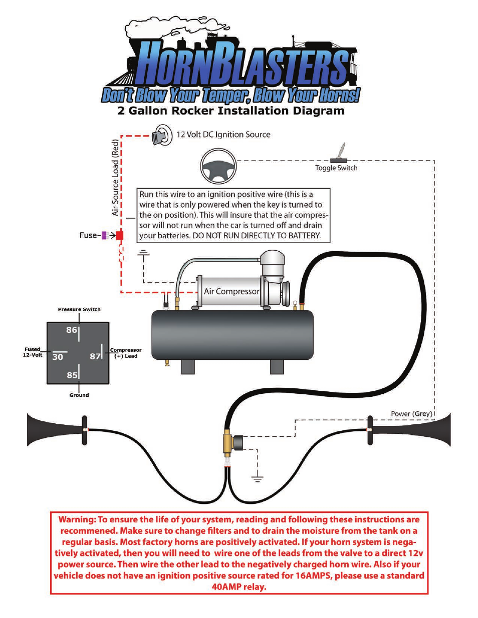 Rocker_228_color_diagram | HornBlasters Rocker VX-Series User Manual | Page 7 / 8