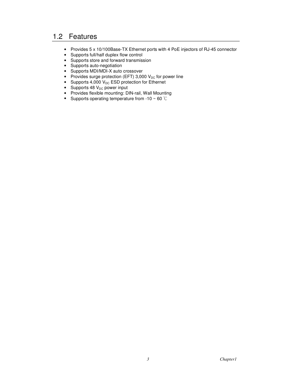 2 features | Advantech EKI-2525P User Manual | Page 11 / 28