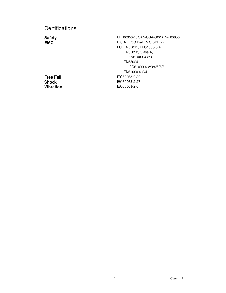 Certifications | Advantech EKI-2525P User Manual | Page 13 / 28