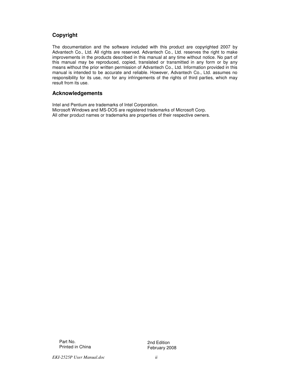 Advantech EKI-2525P User Manual | Page 2 / 28
