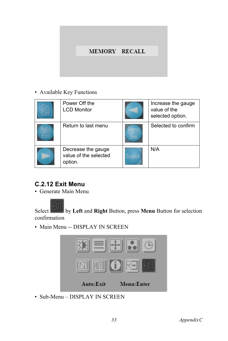 C.2.12 exit menu | Advantech FPM-3150G User Manual | Page 43 / 46